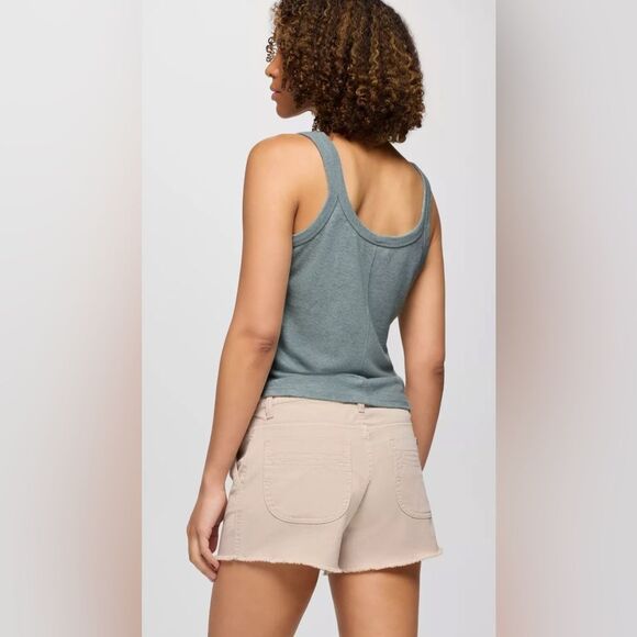 NWT PrAna Cozy Up Scoop Hemp Tank in Saltwater Size XXS - Picture 2 of 13